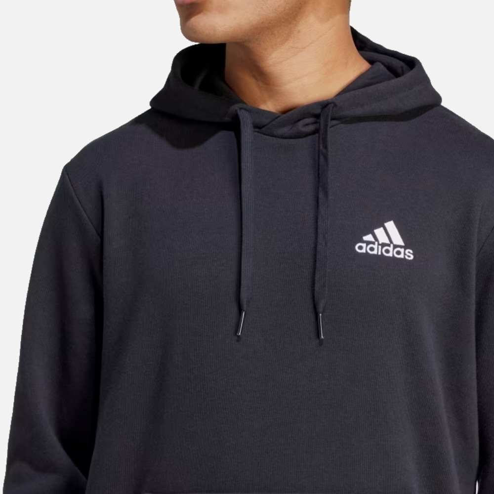 NWT Adidas Feel Cozy Pullover Fleece Hoddie in Black Size M - Picture 13 of 15